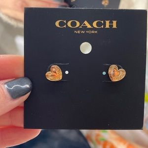 COACH Heart Earring Stud